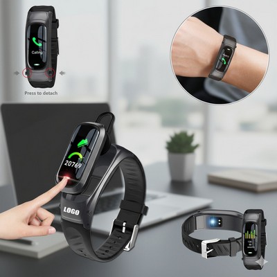 2-In-1 Ear Bud With Fitness Tracker Bracelet