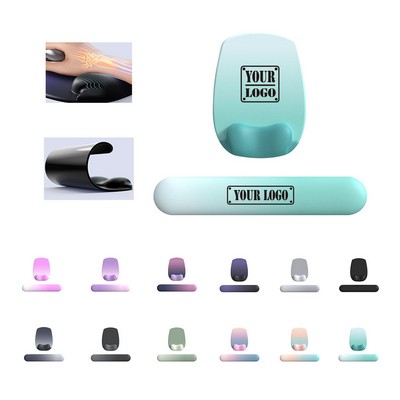 Mouse Pad And Keyboard With Wrist Support Set