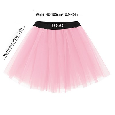 Women Three Layer Tulle Short Skirt