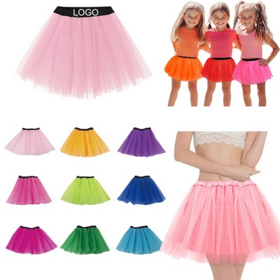 Women's Party Celebration Performance 3-Layer Tulle Short Skirt