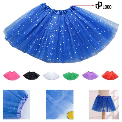 Party Sequin Dance Skirts For Kids