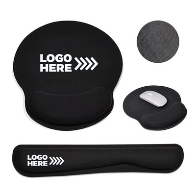 Ergonomic Memory Foam Keyboard Mouse Wrist Rest