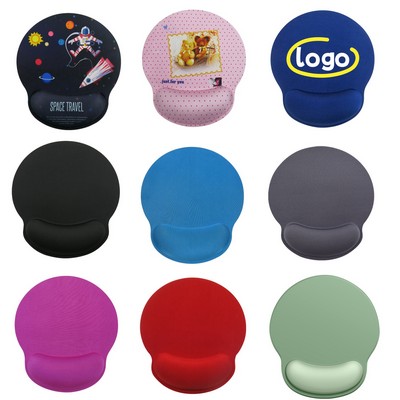 Non-Slip Mouse Pad with Foam Wrist Rest